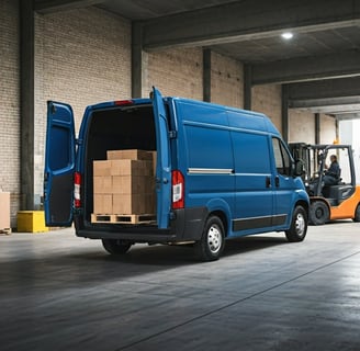 Malinois Logistics cargo van detail